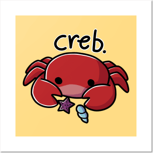 Cute Crab Posters and Art